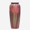 Olga Geneva Reed for Rookwood Pottery, Painted Mat vase with tulips