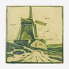 Charles Volkmar, Tile with windmill
