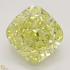 2.73 ct, Natural Fancy Intense Yellow Even Color, VVS2, Cushion cut Diamond (GIA Graded), Appraised Value: $91,100 
