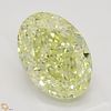 4.46 ct, Natural Fancy Light Yellow Even Color, VVS2, Oval cut Diamond (GIA Graded), Appraised Value: $99,600 