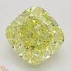 3.02 ct, Natural Fancy Intense Yellow Even Color, SI1, Cushion cut Diamond (GIA Graded), Appraised Value: $111,700 