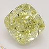 2.11 ct, Natural Fancy Yellow Even Color, VS2, Cushion cut Diamond (GIA Graded), Appraised Value: $34,000 