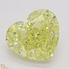5.01 ct, Natural Fancy Intense Yellow Even Color, VS1, Heart cut Diamond (GIA Graded), Appraised Value: $254,400 