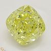 2.14 ct, Natural Fancy Intense Yellow Even Color, VS1, Cushion cut Diamond (GIA Graded), Appraised Value: $62,400 