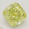 4.02 ct, Natural Fancy Intense Yellow Even Color, VS1, Cushion cut Diamond (GIA Graded), Appraised Value: $204,200 