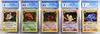 5PC Pokemon Team Rocket 1st Ed CGC Holo Card Group