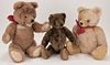 3PC Steiff & Mohair Teddy Bear Collection