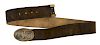 US Civil War Model 1855 Blackened Buff Waist Belt and Plate 