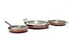 3 PCS, OBLONG COPPER COOKWARE, WALDOW & OTHERS