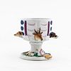 MID-19TH C. CONTINENTAL PORCELAIN FOOTED HUNT CUP