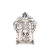 VICTORIAN ENGLISH STERLING SILVER TEA CADDY, 1892