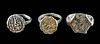 3 Medieval Islamic Brass Rings