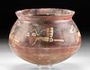 Nazca Polychrome Pottery Jar w/ Birds & Crustacean