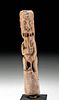 Rare Ecudoran La Tolita Bone Figural Carving