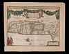 17th C. Dutch Map of the Holy Land by Hondius