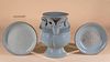 Three Ru Ware Type Porcelain Articles