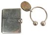 Two Tiffany & Company Pieces, to include a large key ring, along with a pocket photo holder marked Tiffany & Company, silver 925, 2 t.oz.