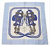 Hermes Silk Scarf, titled "Brides de Gala", made for Henry Miller, Hartford, label attached, 35" x 35", in excellent condition.