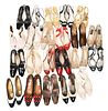 Designer Shoe Lot, to include mostly sling backs by Diane B Vaneli and Varda, some heavily worn, size 7 1/2 - 8. 