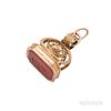 Antique Gold and Carnelian Seal Fob
