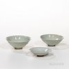 Three Qingbai-glazed Porcelain Wares