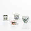 Four Enameled Porcelain Items