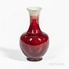 Small Flambe-glazed Vase