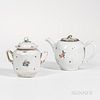Export Famille Rose Teapot and Covered Sugar Bowl