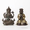 Two Bronze Figures of Deities