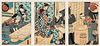 Utagawa Kunisada (Toyokuni III, 1786-1865), Woodblock Print Triptych