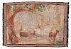 Antique Aubusson Pictorial Tapestry 