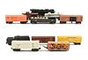 A GROUP OF ELEVEN LIONEL ELECTRIC TRAIN CARS, 736, 1004, 2671WX, 3464, 5576, 6454, 6457, 6462, 6465, 6472, 6656,
