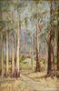 MAY VALE (Australian 1862-1945) A PAINTING, "The Clearing," CIRCA 1880,