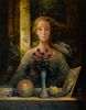 JUAN MIGUEL ROCA FUSTER (Palma de Mallorca, 1942 - 2006).
"Still life with female figure". 1987 / 1988
Oil on canvas.