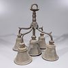 Antique Indian Bronze Set of Bells