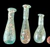 3 Roman Glass Unguentaria 