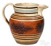 Mocha pitcher with seaweed decoration