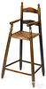 Painted New England ladderback high chair