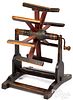 Painted hand crank table top yarn winder, 19th c.
