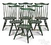 Six Drew Lausch Lancaster style Windsor chairs