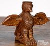 Carved eagle, in the manner of Aaron Mountz