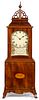 Massachusetts Federal mahogany mantle clock