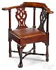 Massachusetts Queen Anne mahogany corner chair
