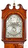 Rare English mahogany tall case clock, ca. 1810