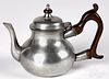 English pewter teapot, ca. 1770 Ricahrd King