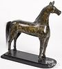 Carved and painted horse, 19th c.