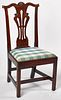New England Chippendale mahogany side chair