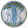 Delft Adam and Eve charger, ca. 1690