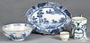 Delft tablewares, 18th c., to include a platter