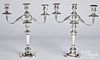 Pair of large Sheffield silver plate candelabra